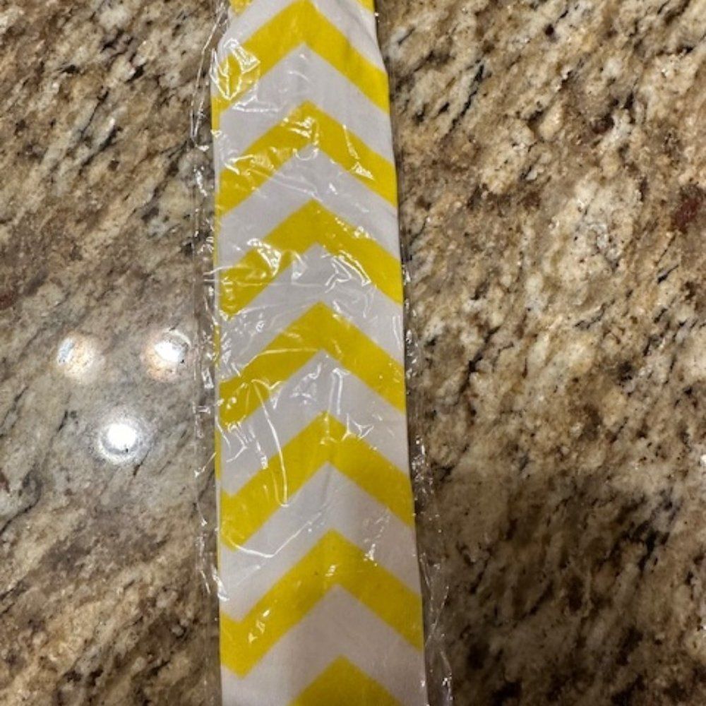 Yellow Chevron Knot Headband  YWCHB  Handmade NWT Boutique